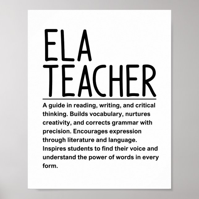 Póster Profesora de ELE (Frente)