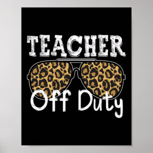 Póster Profesora de Guay Sin Servicio Leopard Gafas De So
