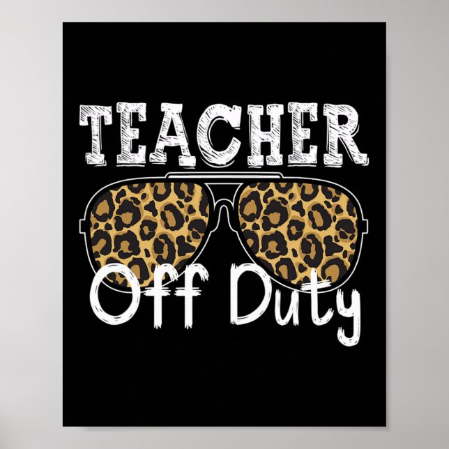 Póster Profesora de Guay Sin Servicio Leopard Gafas De So (Frente)