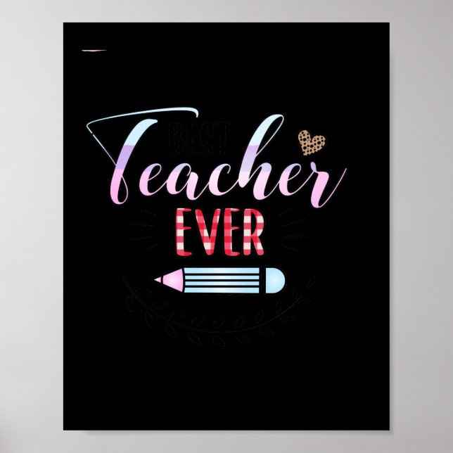Póster Profesora de Regalos | El mejor profesor de la his (Frente)