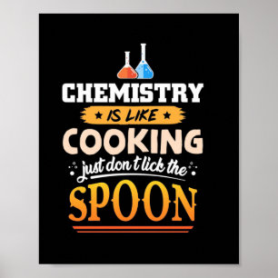 Póster Profesora de Regalos   La Química Es Como La Cocin