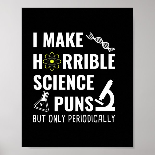 Póster Profesora de Regalos | Química que hago horrorosa (Frente)