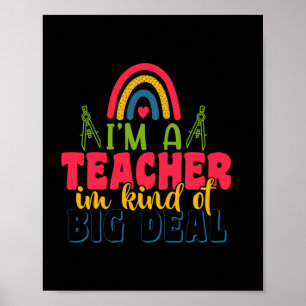Póster Profesora de Regalos   Soy Un Profesor En Cierto M