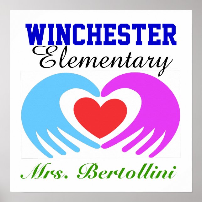 Póster Profesora escolar/escolar - SRF (Frente)