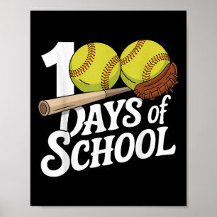 Póster Profesores De Escuela Estudiantil Niños 100 Días D
