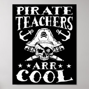 Póster Profesores de Piratas ARR Guay - Enseñanza de Hall
