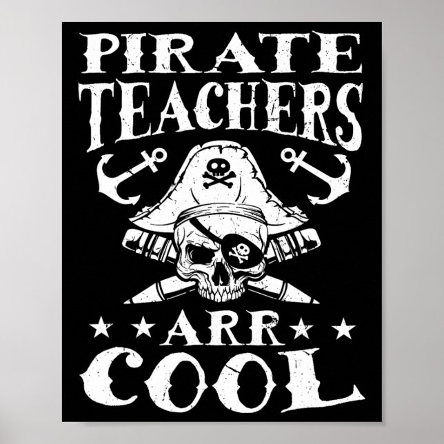 Póster Profesores de Piratas ARR Guay - Enseñanza de Hall (Frente)