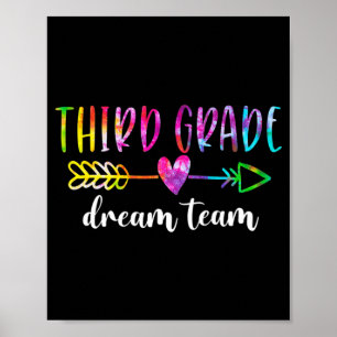 Póster Profesores De Tercer Grado Del Equipo De Sueño De 