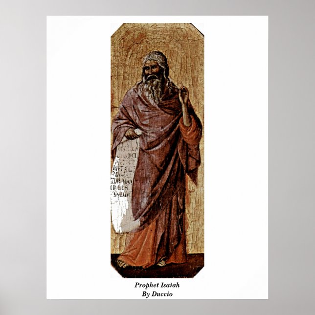 Póster Profeta Isaías De Duccio (Frente)