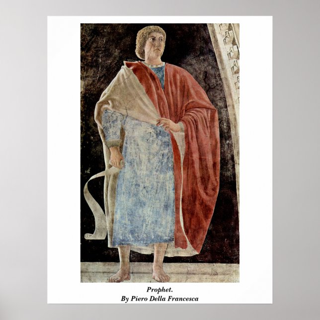 Póster Profeta. Por Piero Della Francesca (Frente)