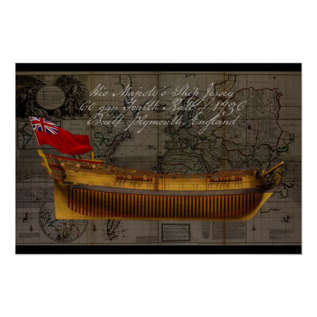 Póster Profile Painting of Ship Jersey (Anverso)