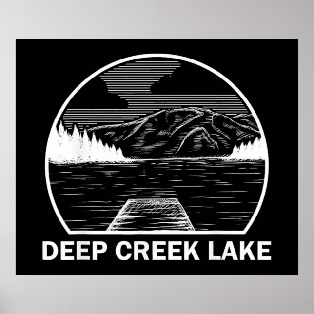 PÓSTER PROFUNDAMENTE CREEK LAKE MARYLAND (Frente)