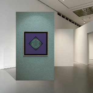 Póster Profundidad geométrica: líneas retro-oide y radian