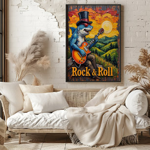 Póster Profundidad melódica, alturas vibrantes