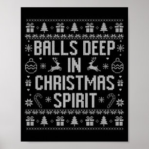Póster Profundo En El Par De Coincidencia De Navidad Srit