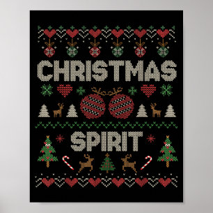 Póster Profundo En La Pareja De Srit De Navidad Coinciden