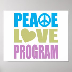 Póster Programa de amor por la paz