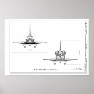 Póster Programa de detección del transbordador espacial d