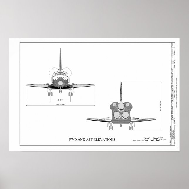 Póster Programa de detección del transbordador espacial d (Frente)
