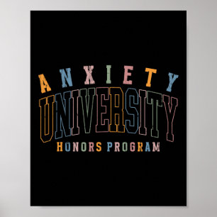 Póster Programa de Honores de Ansiedad Universidad, Salud
