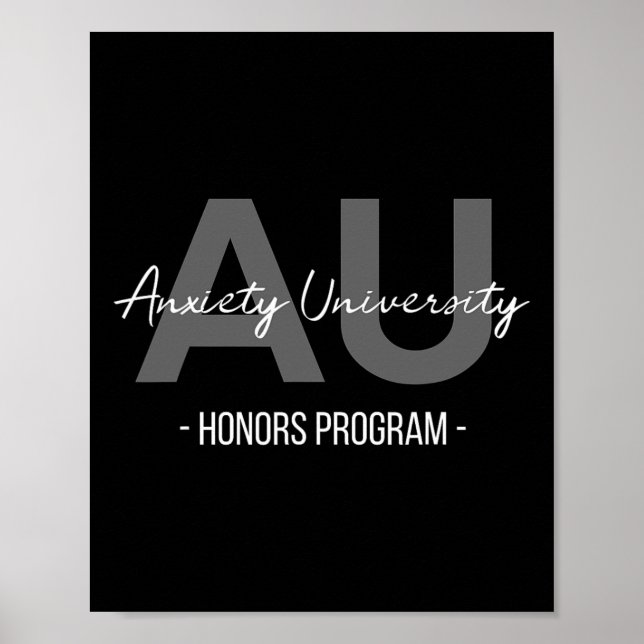 Póster Programa de Honores de Ansiedad Universitario  (Frente)