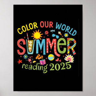 Póster Programa de lecturas de verano de 2025 en color