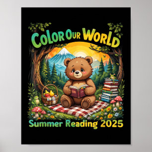 Póster Programa de lecturas de verano de 2025 en color