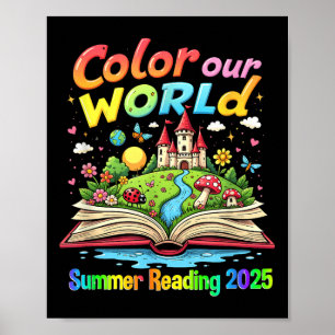 Póster Programa de lecturas de verano de 2025 en color