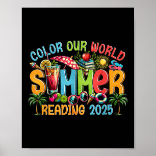 Póster Programa de lecturas de verano de 2025 en color