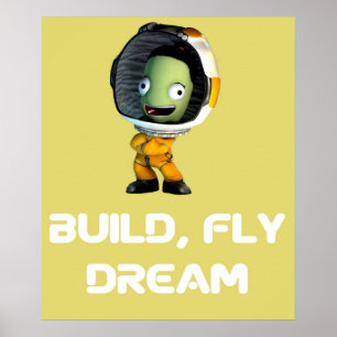 Póster programa espacial Kerbal