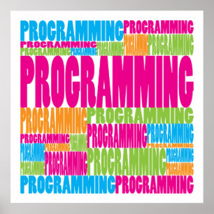 Póster Programación colorida