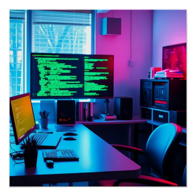Póster Programación de computadoras (Anverso)