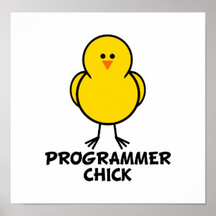 Póster Programador Chick