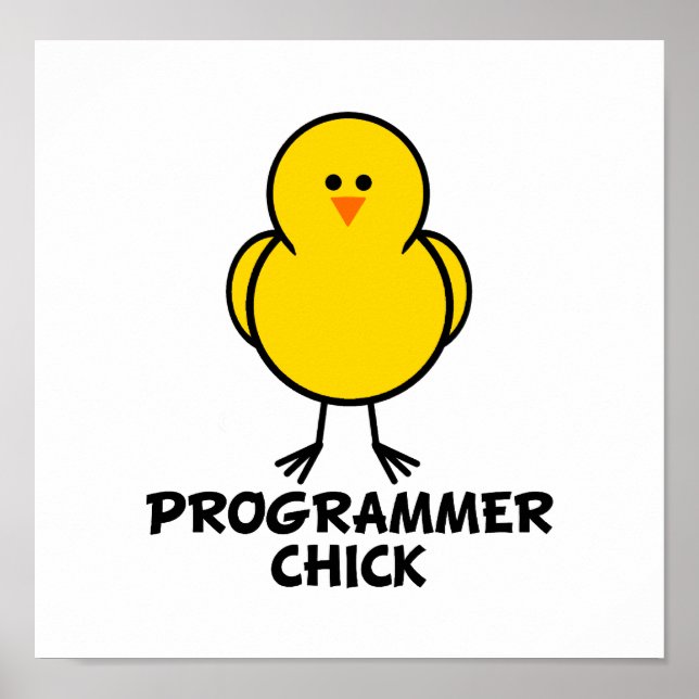 Póster Programador Chick (Frente)