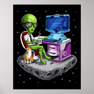 Póster Programador de Alien Espacial