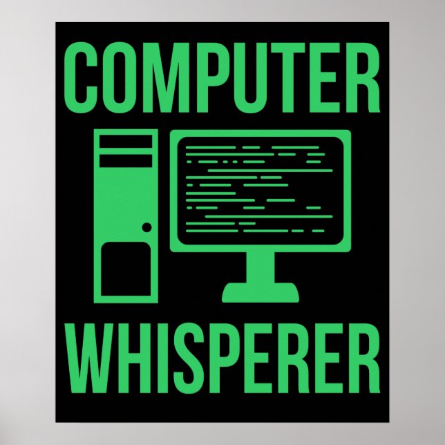 Póster Programador de software informático informático pa (Frente)