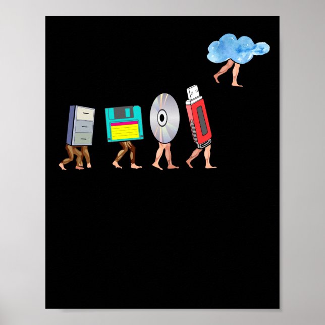 Póster Programador Geek de Definición de Ingeniería Infor (Frente)