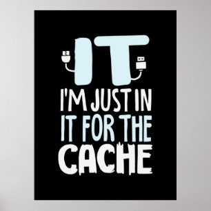 Póster Programador Sólo En TI Para La Caché
