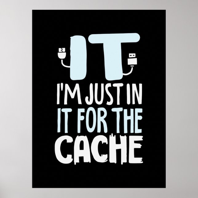 Póster Programador Sólo En TI Para La Caché (Frente)