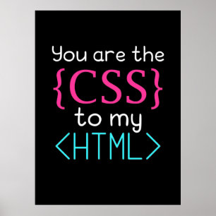 Póster Programador Usted Es El Css A Mi Html