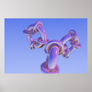 Póster Progresión fractal torus 2