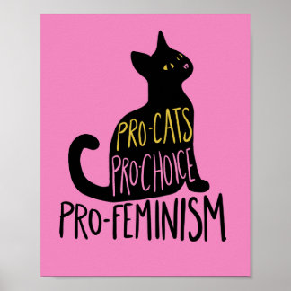 Póster Progresistas Pro-elección pro-feminismo