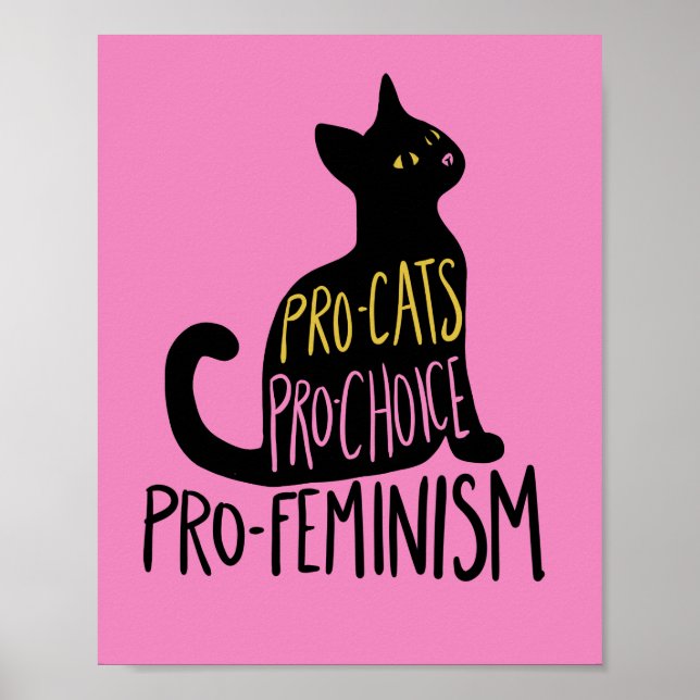 Póster Progresistas Pro-elección pro-feminismo (Frente)