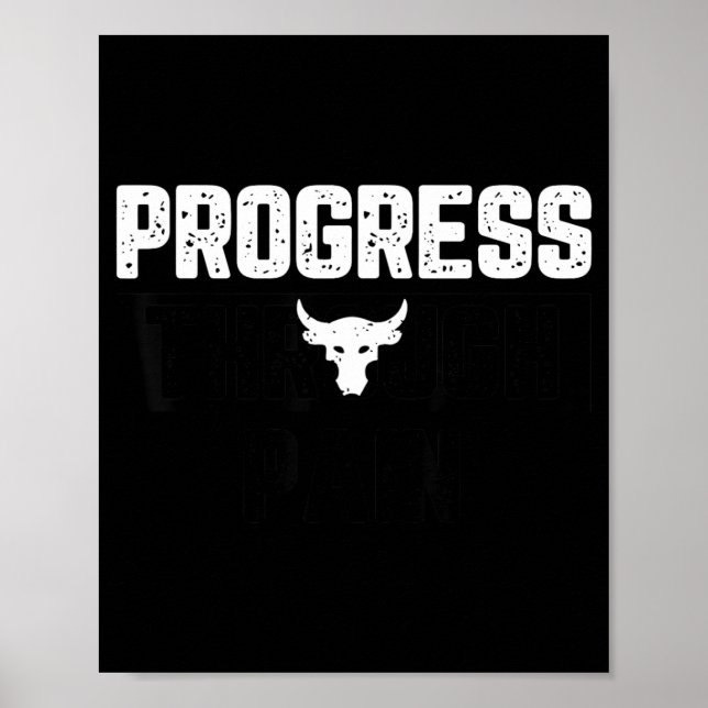 Póster Progreso a Través del Dolor (Frente)
