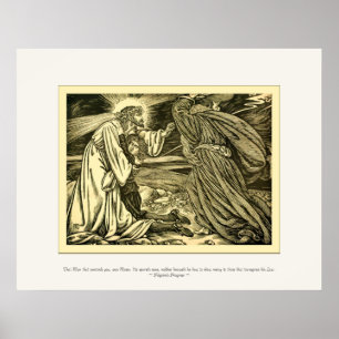 Póster Progreso del peregrino Art Nouveau ~ Bella Artes v