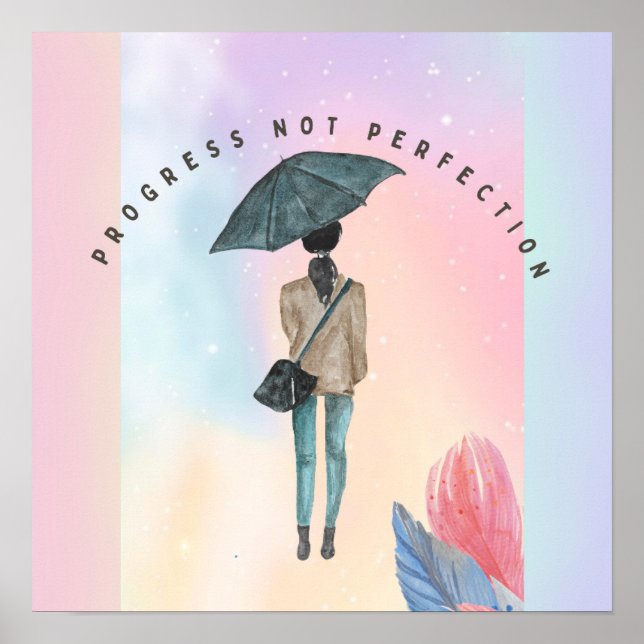 Póster Progreso No Perfección (Frente)