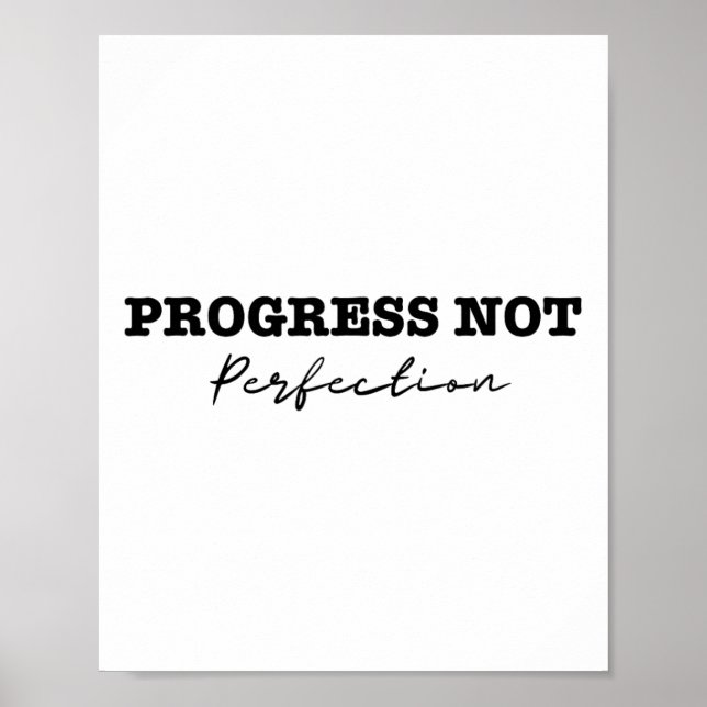 Póster Progreso No Perfección Depresión Y Suicidio Awa (Frente)