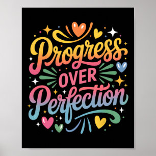 Póster Progreso Sobre La Perfección Regreso A La Escuela 