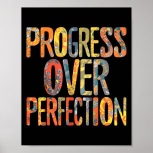 Póster Progreso Sobre Motivación de Perfección Motivacion