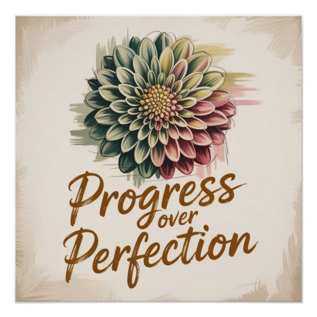 Póster Progreso sobre Perfección (Anverso)